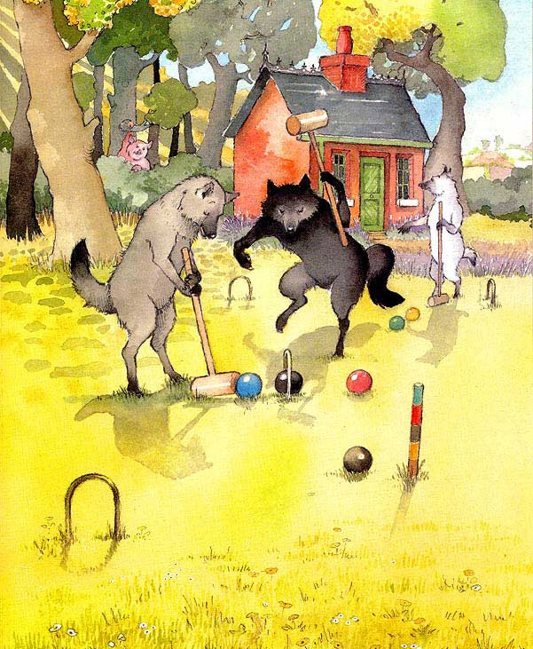 The Three Little Wolves and the Big Bad Pig(三只小狼和大坏猪) (06),绘本,绘本故事,绘本阅读,故事书,童书,图画书,课外阅读
